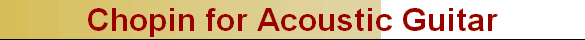 Chopin for Acoustic Guitar