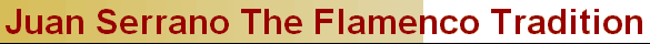 Juan Serrano The Flamenco Tradition